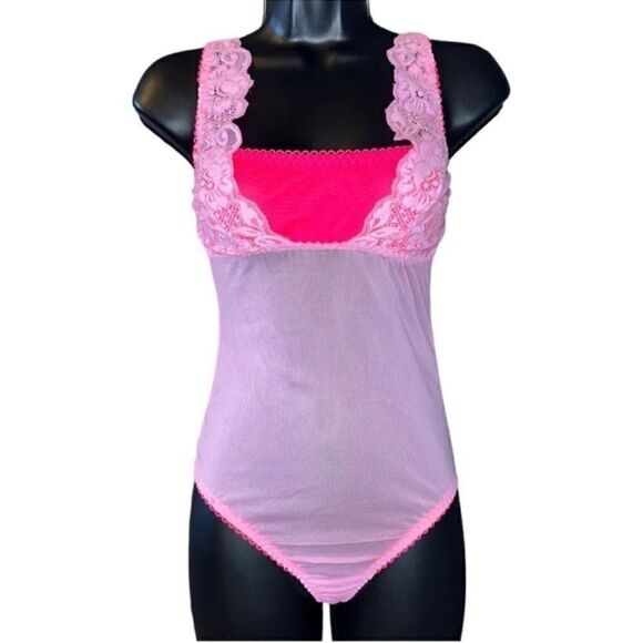 We Are Hah Pink bodysuit(Size Small) - Picture 3 of 7